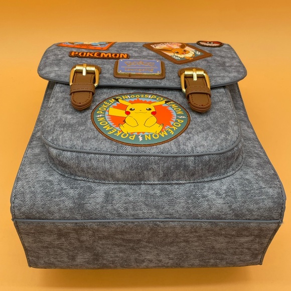 Loungefly  X Pokemon Denim Patch Mini Backpack Women Purse Bag - Picture 5 of 7